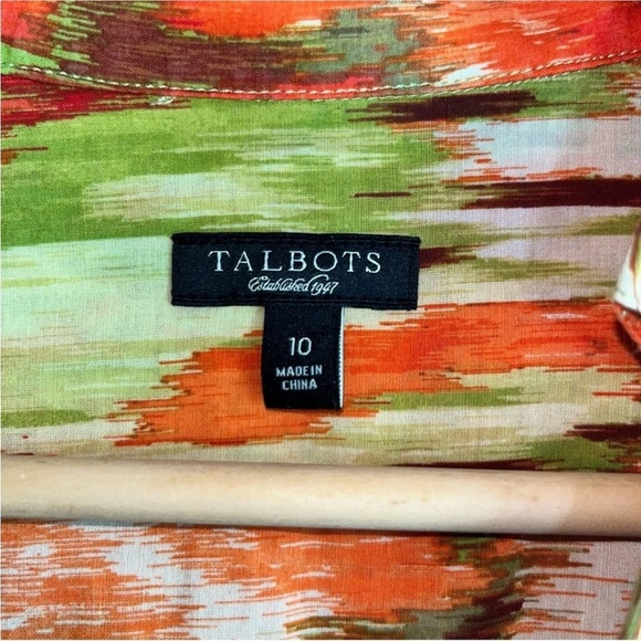 Talbots Sill Blend Colorful Artsy Blouse - Picture 4 of 4